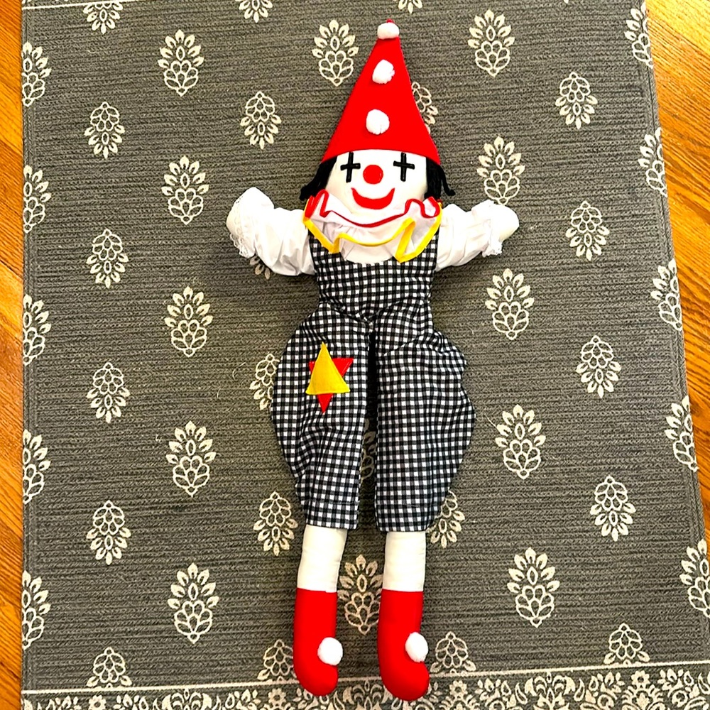 Colorful Clown Rag Doll